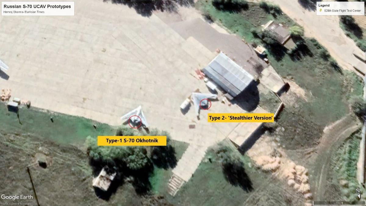 Hình ảnh vệ tinh mới nhất vừa được tờ EurAsia Times đăng tải cho thấy, một phiên bản mới của máy bay không người lái S-70 Okhotnik đang được Nga đưa ra thử nghiệm.