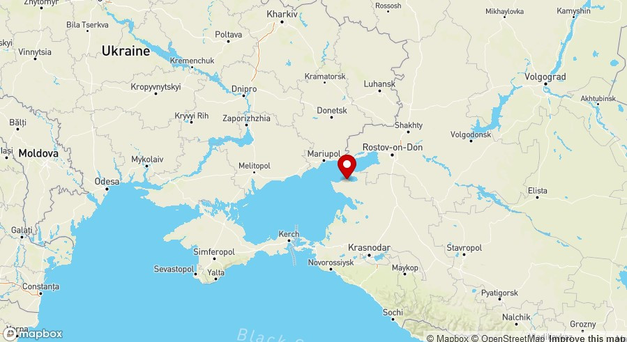 Vụ tai nạn xảy ra tại thành phố cảng Yeysk nằm bên bờ biển Azov, khu vực này nằm cách miền Đông Ukraine một eo biển hẹp.
