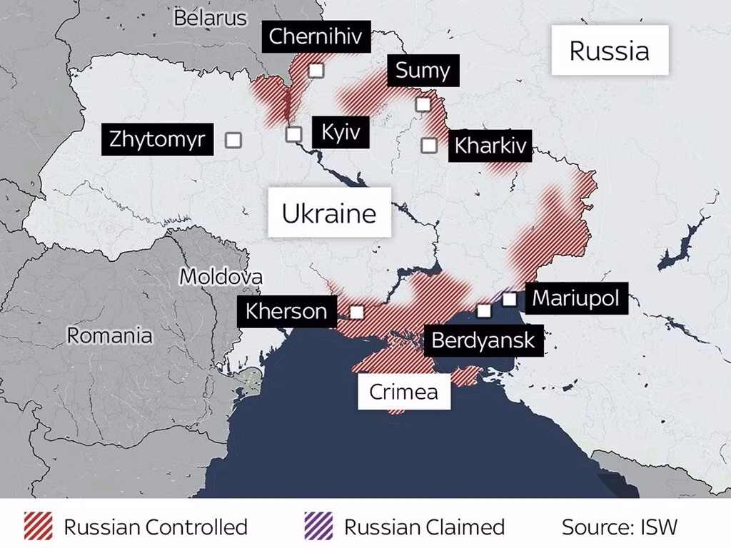  Chiến dịch quân sự đặc biệt của Nga tại Ukraine đã bước sang ngày thứ 7. Tính tới thời điểm hiện tại, Kherson là thành phố lớn nhất mà Nga chiếm được quyền kiểm soát. Với việc kiểm soát được Kherson, quân đội Nga có cơ hội "chặt" đường ra biển Đen của Kiev.