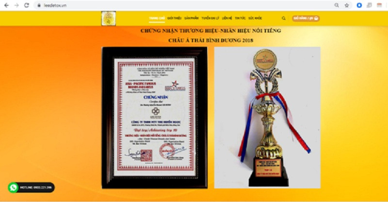 Tra giam can Lee Detox khong ro nguon goc... Cty Thu Ngoc Huyen “ne” tra loi-Hinh-2