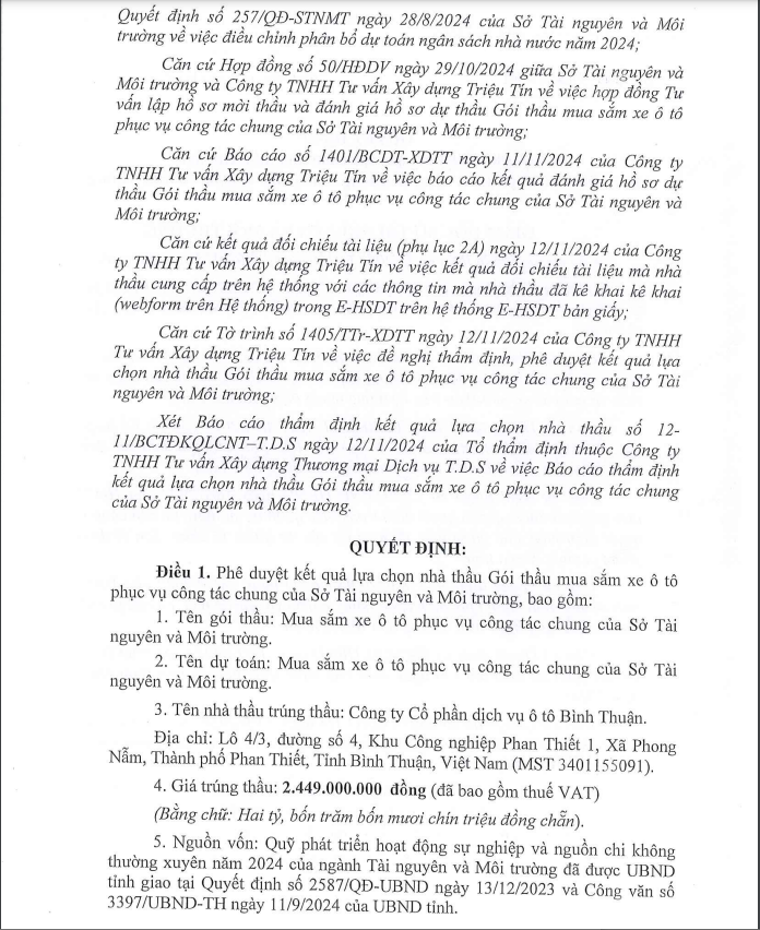 Ninh Thuận: Ô tô Bình Thuận có trúng gói mua xe gần 1 tỷ đồng? - Hình 3 Ninh Thuan: O to Binh Thuan co trung goi mua xe gan 1 ty dong?-Hinh-3