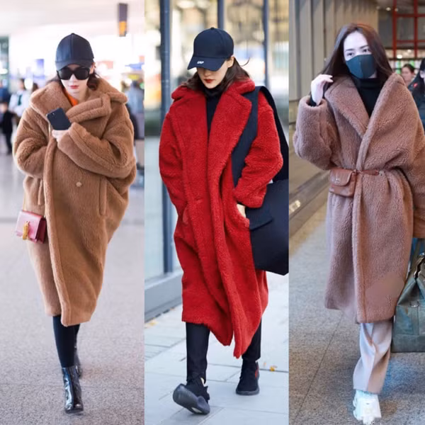 Teddy Coat là mẫu áo hot trend xuất hiện từ năm 2017 song sức hút đến nay chưa có dấu hiệu hạ nhiệt. Áo gấu bông được thiết kế với chất liệu lông mềm mại, hơi xù, êm ái giống như những chú gấu teddy đáng yêu. (Ảnh: Sohu, minh họa)