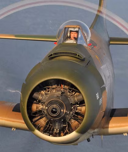 Cận cảnh cánh quạt và động cơ. Ảnh: Henning.