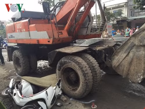 Hiện trường vụ tai nạn.