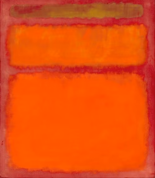 Orange, Red, Yellow” của họa sĩ Mark Rothko, trị giá 86,9 triệu USD. Bức tranh này được bán với giá 86,9 triệu USD tại cuộc đấu giá của Christie năm 2008, là bức tranh được giá cao nhất cho một tác phẩm nghệ thuật đương đại.
