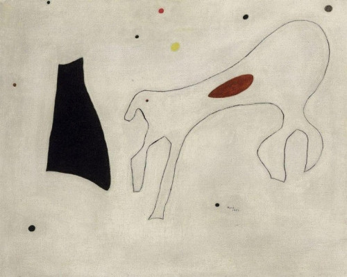 Tác phẩm Peinture Le Chien của Joan Miró, có giá 2,2 triệu USD. Tác phẩm giống như được thực hiện bởi trẻ em này của họa sỹ người Tây Ban Nha Joan Miró được nhà đấu giá Sotheby bán với giá 2,2 triệu USD hồi cuối năm 2010. Tác phẩm nằm trong loạt tranh "ảo mộng" của Miró, được miêu tả như các tác phẩm hiện đại và có tầm nhìn sâu rộng nhất của họa sỹ này.