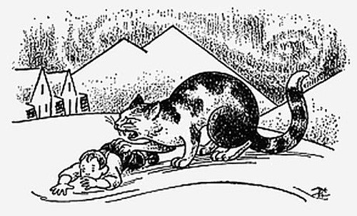 Nếu bắt được một người không có bất cứ đồ gì mới, mèo Yule sẽ không ngần ngại mà xé xác, moi ruột người đó để trừng phạt vì đã không làm việc chăm chỉ trong năm.