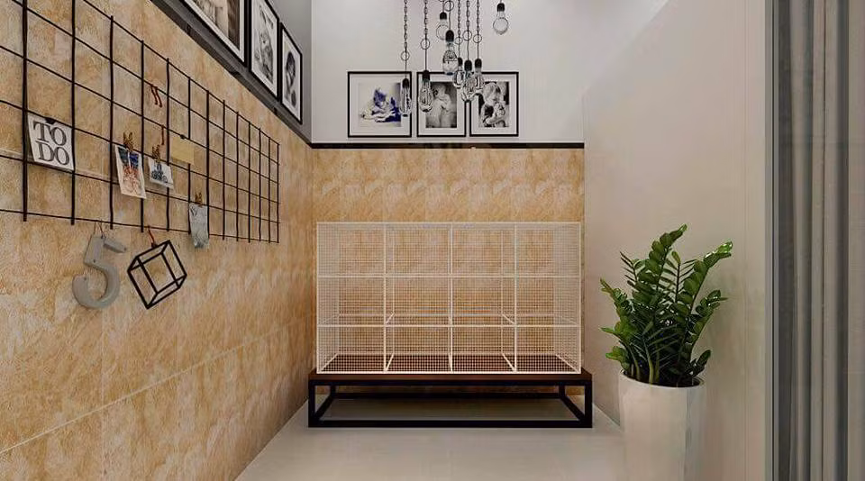 Khách sạn được đầu tư một cách kỹ lưỡng, có hệ thống khử trùng và khử mùi cực kỳ hiện đại. Ảnh: Phú Gia Spa Grooming.