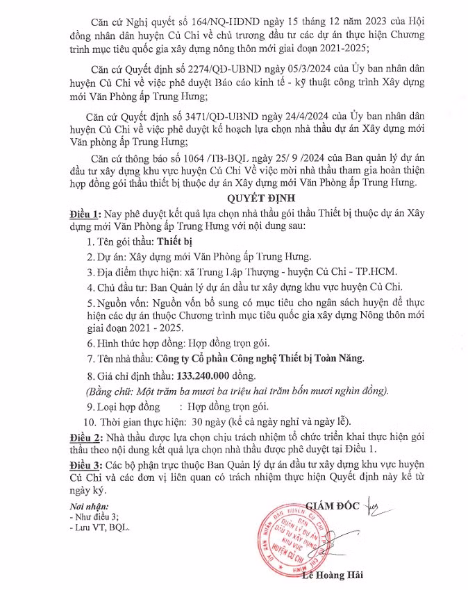 TP HCM: Cty Toan Nang duoc chi dinh 6 goi thau thiet bi tai Cu Chi-Hinh-2