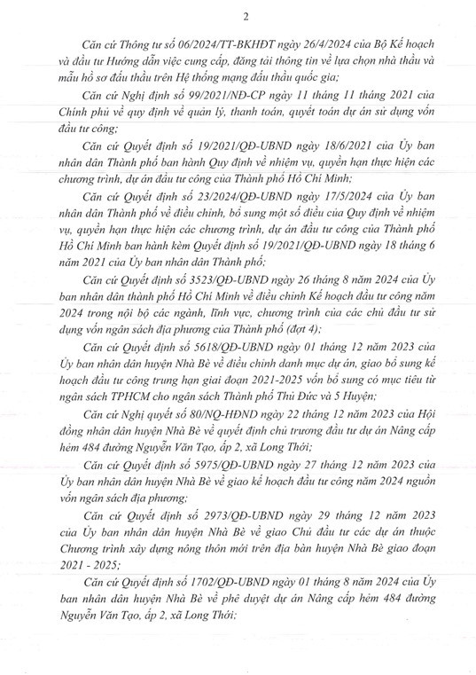 TP HCM: Goi nang cap hem 484 xa Long Thoi da tim duoc nha thau thi cong-Hinh-2