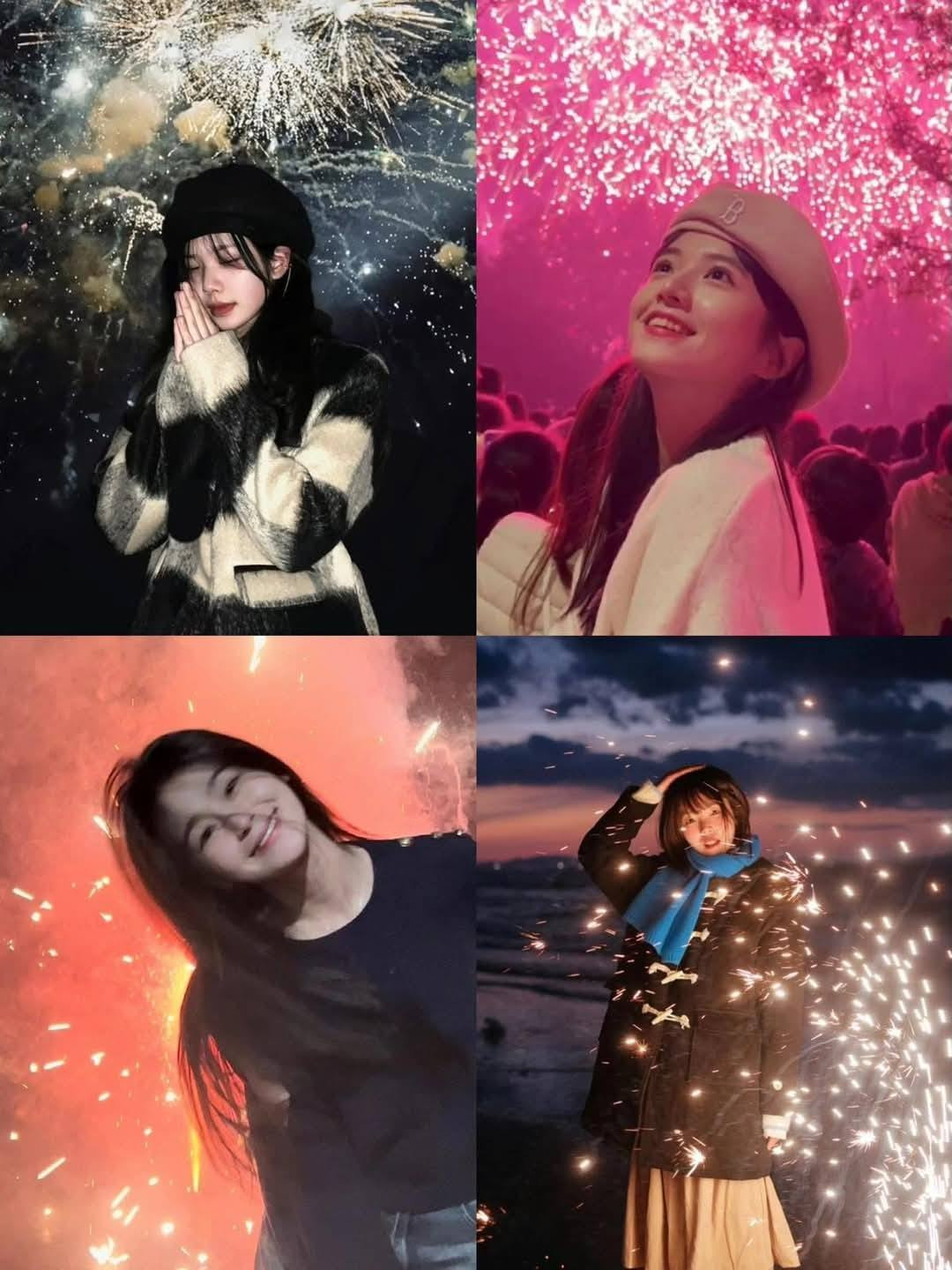 Đặc biệt, ở nhiều nơi vào thời khắc countdown sẽ tổ chức bắn pháo hoa. Những bức hình với khung cảnh pháo hoa rực rỡ được nhiều cô nàng rất yêu thích. Để chụp được những màn pháo hoa ưng ý trong năm mới, chúng ta cần hạn chế việc rung, lắc tay khi chụp ảnh. Nếu smartphone của bạn có hỗ trợ chế độ chụp ảnh pháo hoa, hãy tận dụng nó.