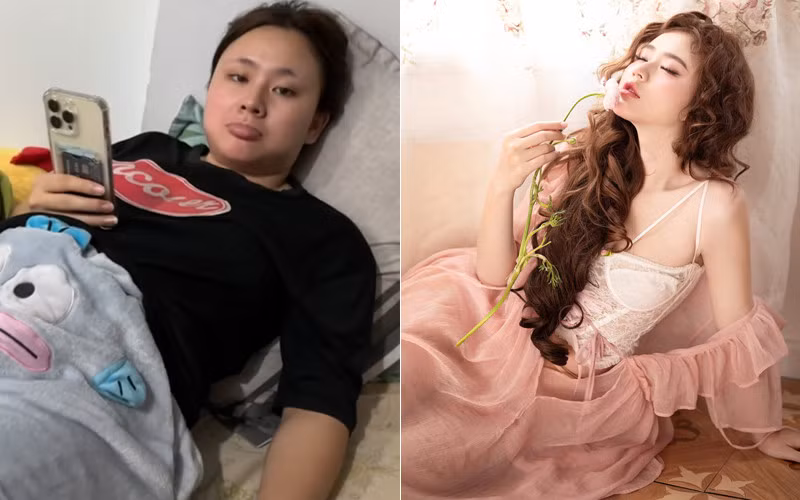 Suy sụp, mất ngủ, thường xuyên ăn đêm, coi việc ăn uống như một cách giải tỏa tâm lý, Hân tăng cân mất kiểm soát. Tháng 8 cùng năm, cân nặng của cô lên mức đỉnh điểm, 73kg.