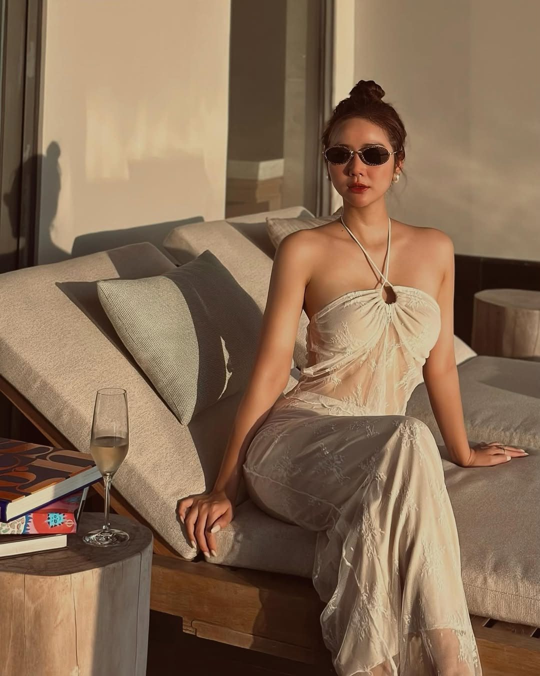 Dù đã là mẹ một con, Huyền Lizzie vẫn giữ được vẻ đẹp trẻ trung, quyến rũ.