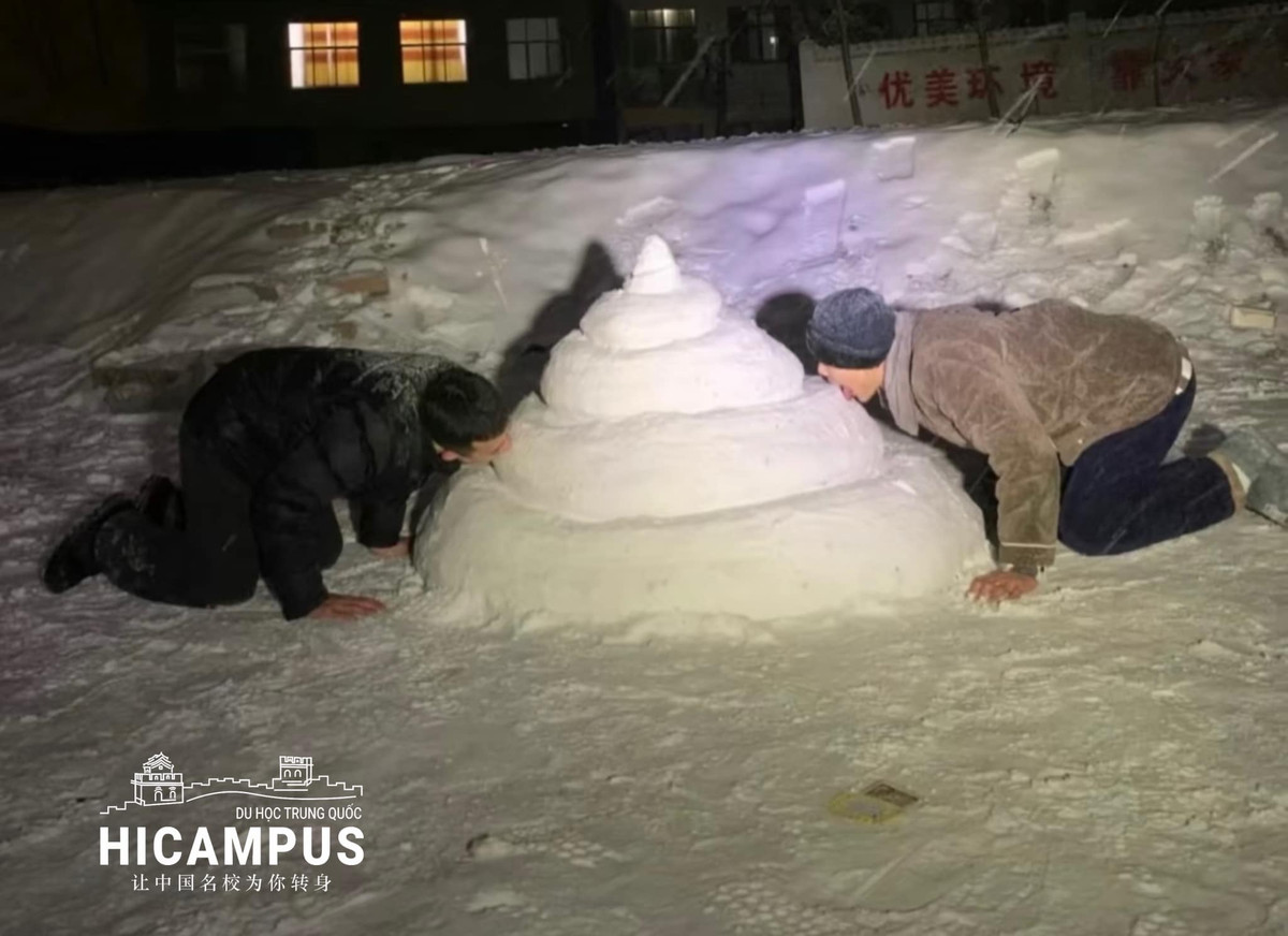 Tác phẩm đắp tuyết này hơi tạo cảm giác...bốc mùi.