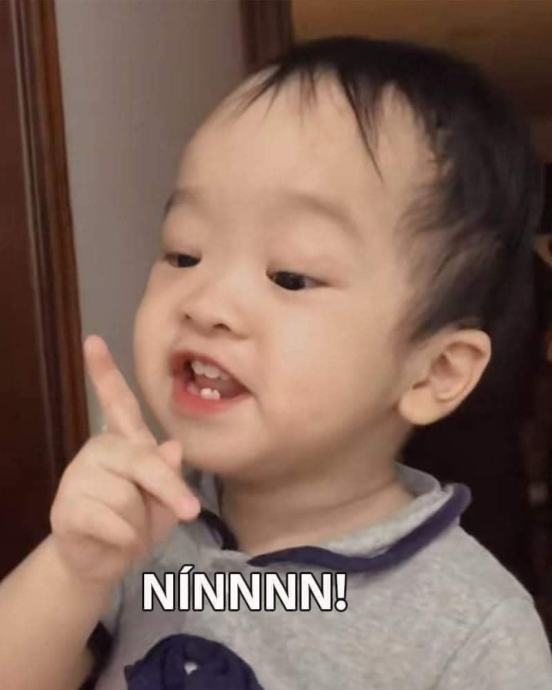 Xuất phát từ một đoạn video của một em bé tên Sữa, chỉ một từ "nín" khiến MXH rần rần theo. Trong đoạn clip, người mẹ hỏi: "Ở lớp con khóc thì cô bảo như nào?" thì Sữa đặt ngón tay lên môi và nói duy nhất 1 từ: "Nín".
