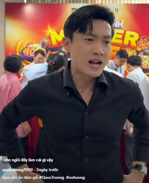 Ngay cả diễn viên Quốc Trường cũng tham gia trend này.