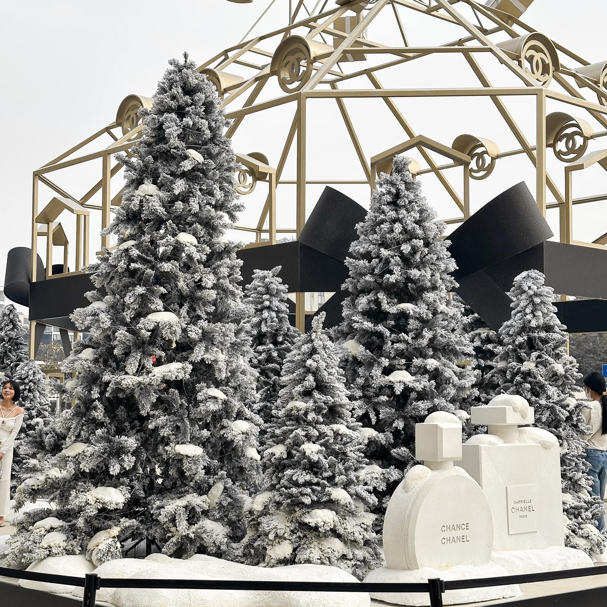 Vào cuối tuần lượng khách đổ về đông hơn nên nhiều người sẽ phải chờ đợi để đến lượt chụp ảnh.