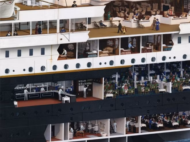 Hình ảnh nội thất siêu sang tàu Titanic huyền thoại - Hình 4 Hinh anh noi that sieu sang tau Titanic huyen thoai-Hinh-4