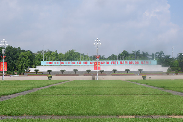 Quảng trường Ba Đình trước ngày Quốc Khánh 2/9.