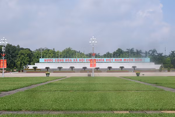 Quảng trường Ba Đình trước ngày Quốc Khánh 2/9.