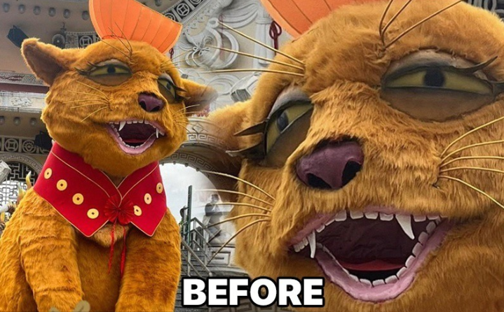 Mèo ở Suối Tiên từ khi ra mắt đã vấp phải muôn vàn ý kiến chê trách. Mọi người chỉ có thể dùng từ “nụ cười ngờ nghệch, ánh mắt thẫn thờ” hay “mèo chạy deadline” để miêu tả về linh vật này. 