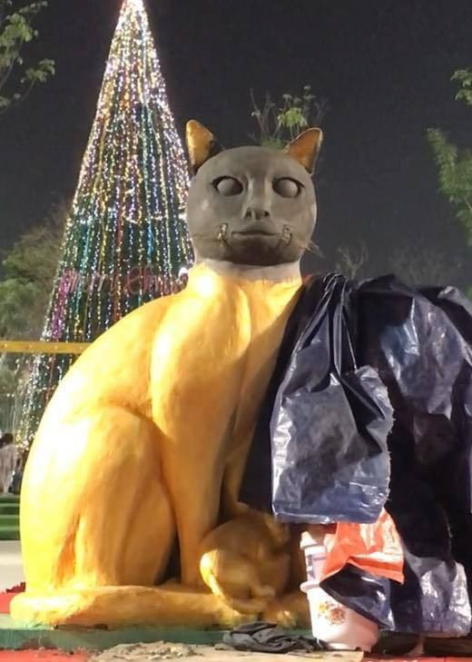 Tuy nhiên, đây chưa phải là công đoạn cuối cùng. Hy vọng, khi hoàn thành linh vật nhìn sẽ thân thiện hơn.