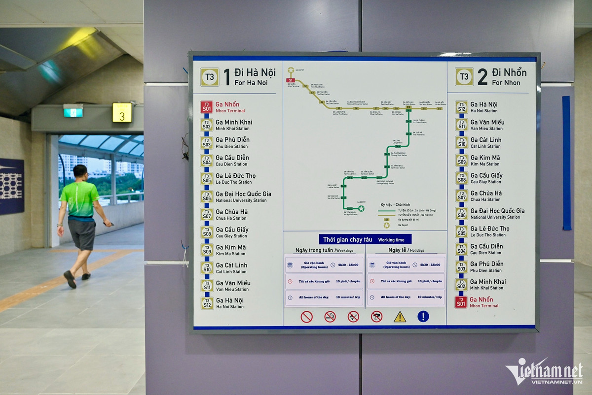 Metro Nhổn - ga Hà Nội chính thức chạy miễn phí đón khách - Hình 16 Metro Nhon - ga Ha Noi chinh thuc chay mien phi don khach-Hinh-16