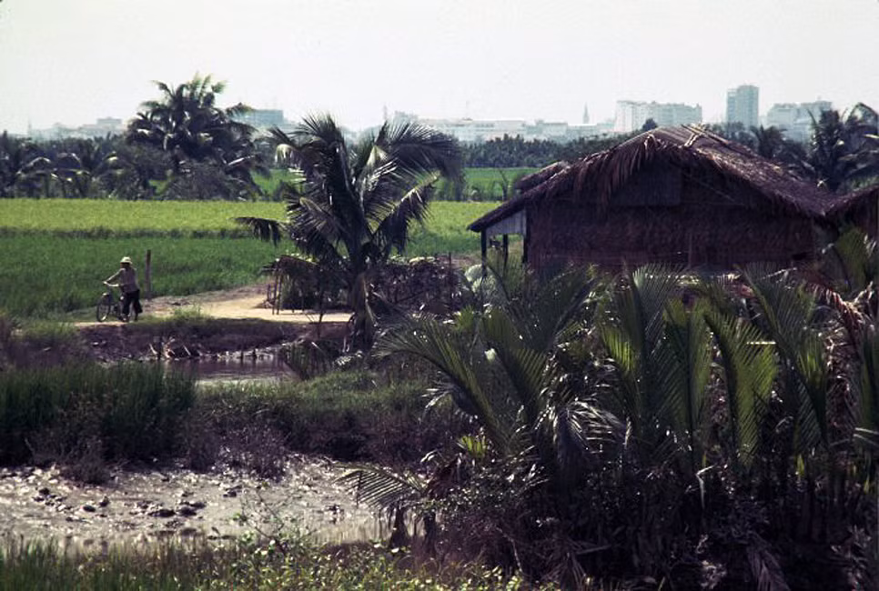 Khung cảnh thôn quê ở ngoại ô Sài Gòn.