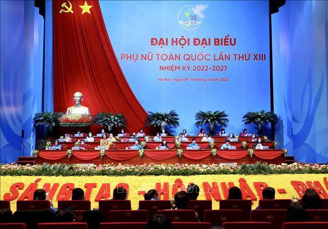 Đoàn Chủ tịch điều hành phiên bế mạc. Ảnh: Lâm Khánh/TTXVN