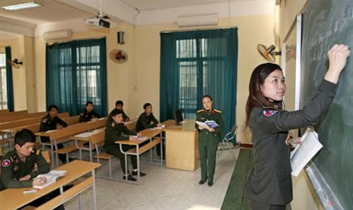 Ngoài đào tạo trong nước, Học viện Quân y còn đào tạo cho nhiều học viên quốc tế.