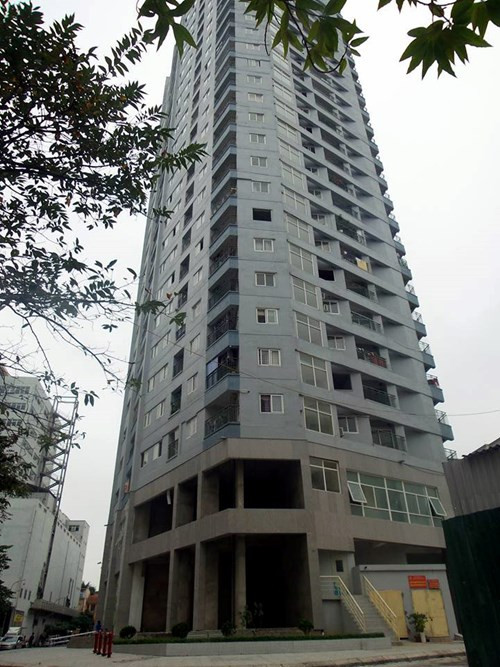 Tòa chung cư cao 25 tầng.