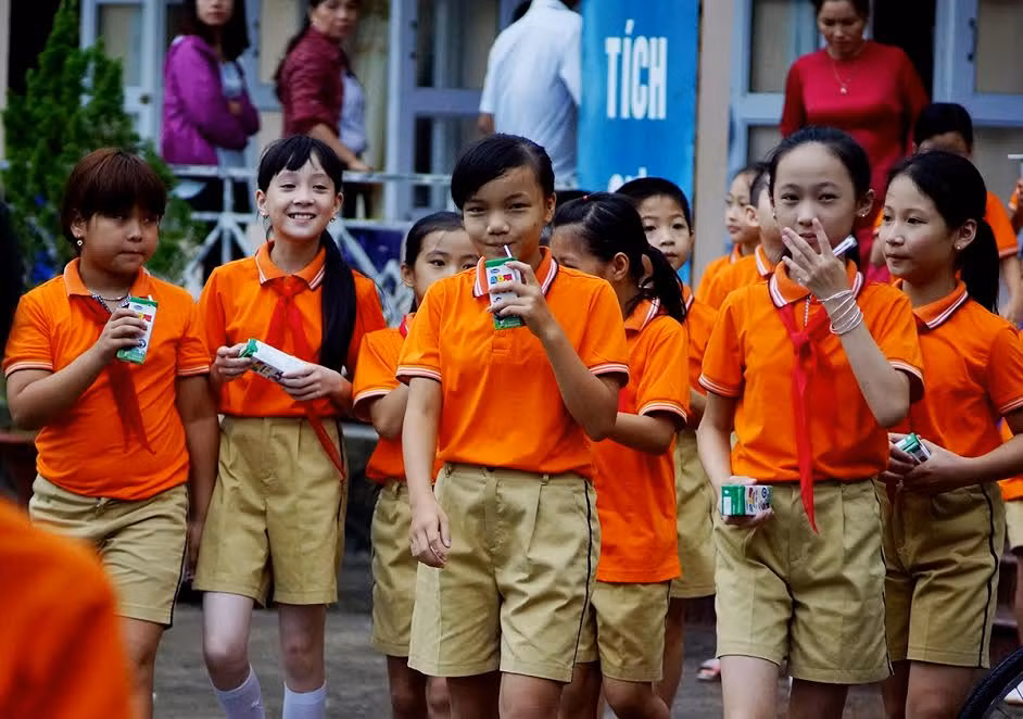 Vinamilk tien phong di dau trong chuong trinh Sua hoc duong