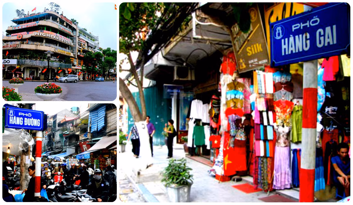 Các tuyến dọc bờ hồ Hoàn Kiếm như Đinh Tiên Hoàng, Hàng Gai, Hàng Đường có giá khoảng 120 triệu đồng/m2.