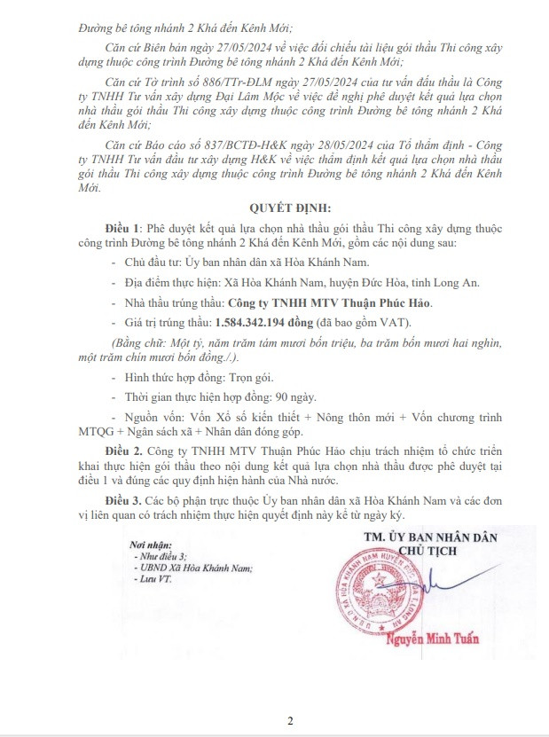 Long An: Công ty Thuận Phúc Hảo dự 3 gói thầu tại Đức Hòa - Hình 3 Long An: Cong ty Thuan Phuc Hao du 3 goi thau tai Duc Hoa-Hinh-3