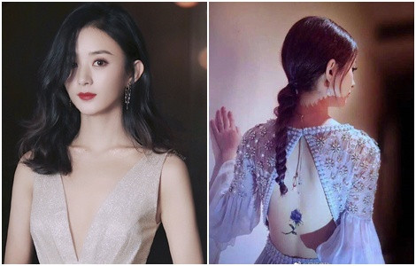 Cũng vì lần ngã ngựa này mà xương sống của nàng Hoa Thiên Cốt bị chấn thương nặng, lồi thành khối u nhỏ trên lưng. Sau đó, Triệu Lệ Dĩnh đã dùng hình bông hoa màu xanh để che chắn khối u khi diện trang phục hở lưng.