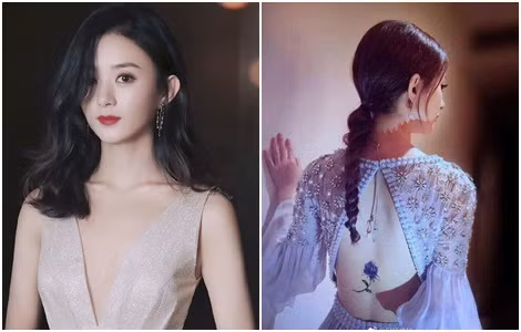 Cũng vì lần ngã ngựa này mà xương sống của nàng Hoa Thiên Cốt bị chấn thương nặng, lồi thành khối u nhỏ trên lưng. Sau đó, Triệu Lệ Dĩnh đã dùng hình bông hoa màu xanh để che chắn khối u khi diện trang phục hở lưng.