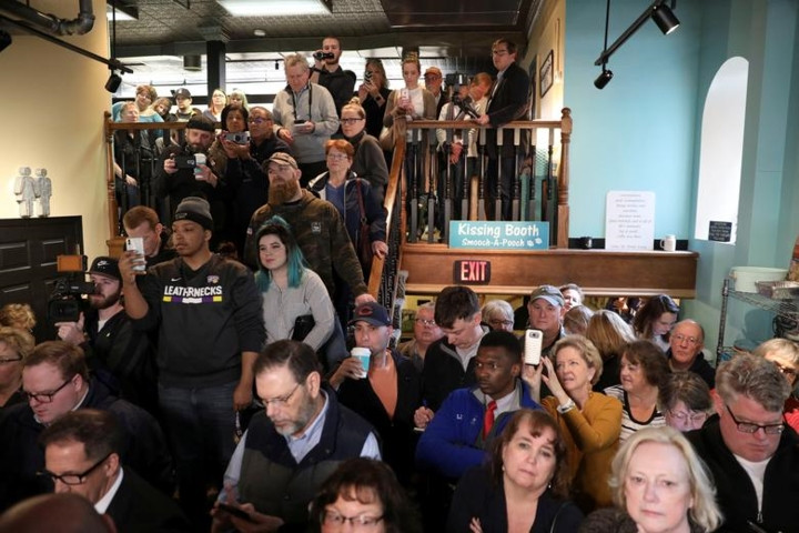 Chiến dịch vận động tranh cử của ông tại bang Iowa đã thu hút rất nhiều cử tri.