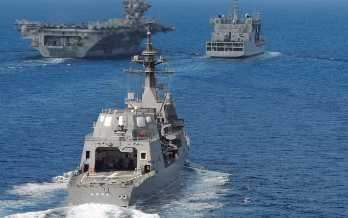 Hải quân Nhật Bản còn có 10 chiếc Khinh hạm - hay còn được lực lượng này định nghĩa là "khu trục hạm cỡ nhỏ". Các khu trục hạm cỡ nhỏ này có độ giãn nước tối đa chỉ 5000 tấn. Nguồn ảnh: JSDF.