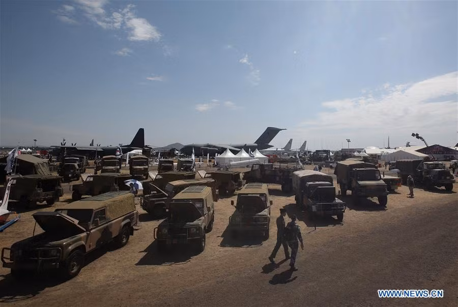 Ngoài ra, triển lãm còn có sự góp mặt của nhiều thiết bị, phương tiện và khí tài quân sự của Quân đội Mỹ. Nguồn ảnh: Xinhua.