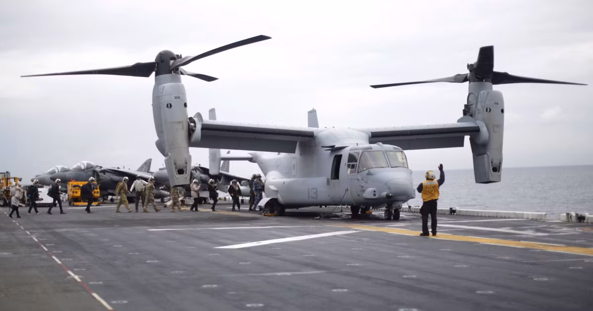 Có giá khoảng hơn 70 triệu USD cho mỗi chiếc, V-22 Osprey là loại phương tiện bay cực kỳ độc đáo do Mỹ thiết kế và vận hành. Hiện loại phương tiện này có mặt trong ba lực lượng đó là Thuỷ quân Lục chiến, Không quân và Hải quân Mỹ. Nguồn ảnh: USAF.