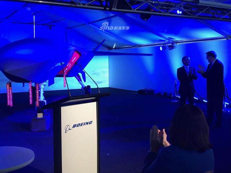 Mẫu thử này hiện mới chỉ có tên là "máy bay không người lái Boeing" và được quảng cáo là máy bay không người lái không vũ trang. Nguồn ảnh: Sina.