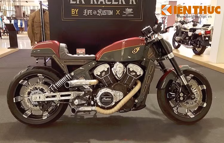 Hãng xe Mỹ mới hồi sinh Indian Motorcycles cũng góp mặt không chỉ với các dòng Scout và Chief thế hệ mới, mà còn với sự xuất hiện của một chiếc Scout độ cực độc đáo.