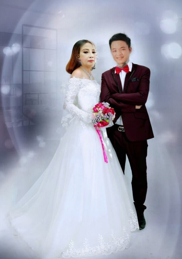 Khi yêu Sao, Cương đã tự ghép ảnh anh và cô rất tình cảm.