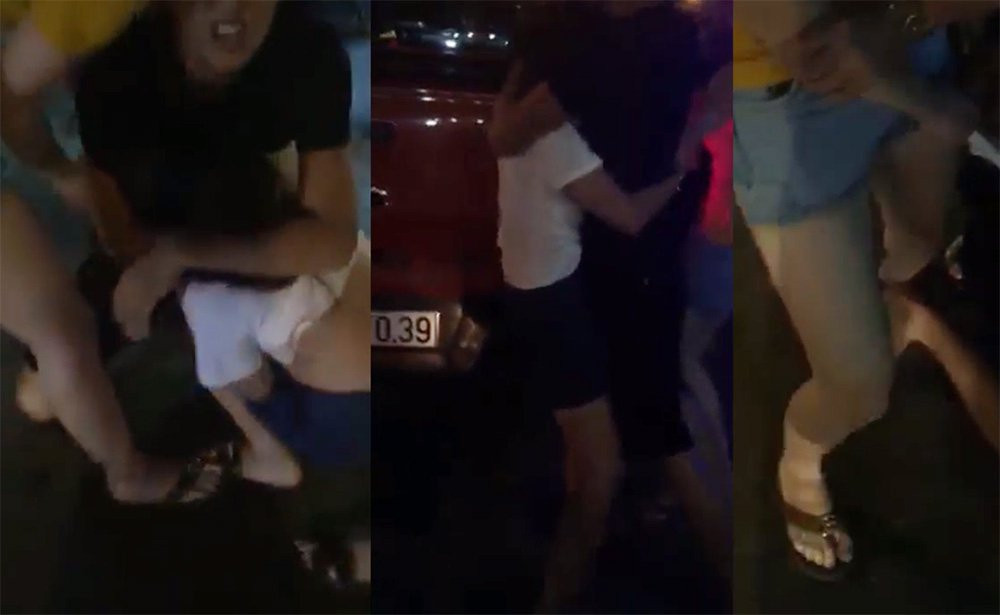 Hình ảnh vụ đánh ghen tại Nghệ An.