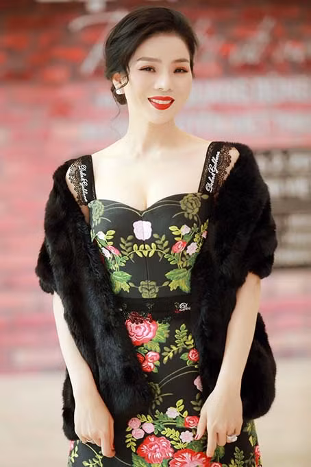 Hình ảnh mới nhất của ca sĩ Lệ Quyên trong buổi họp bảo.