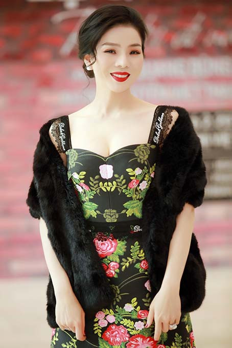 Hình ảnh mới nhất của ca sĩ Lệ Quyên trong buổi họp bảo.