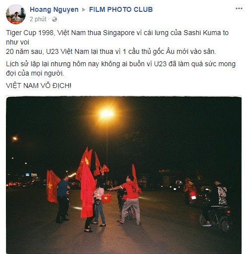 Dù không giành được thành tích cao nhất tại giải đấu này, dù thất bại ở trận chung kết, nhưng quả thật, trong trái tim toàn thể người dân, người hâm mộ nước nhà, U23 Việt Nam đã là nhà vô địch từ lâu. Họ mang đến giải đấu cả tinh thần dân tộc, ý chí kiên cường, bất khuất và cống hiến cho khán giả nhiều trận cầu mãn nhãn mang đầy cảm xúc thăng hoa.