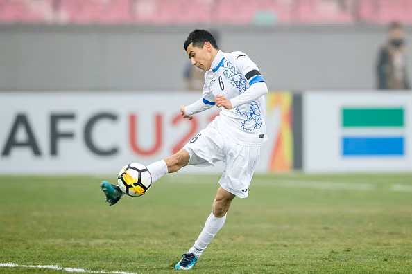 Azizjon Ganiev là ngòi nổ đáng sợ của U23 Uzbekistan. Ảnh: Getty Images.