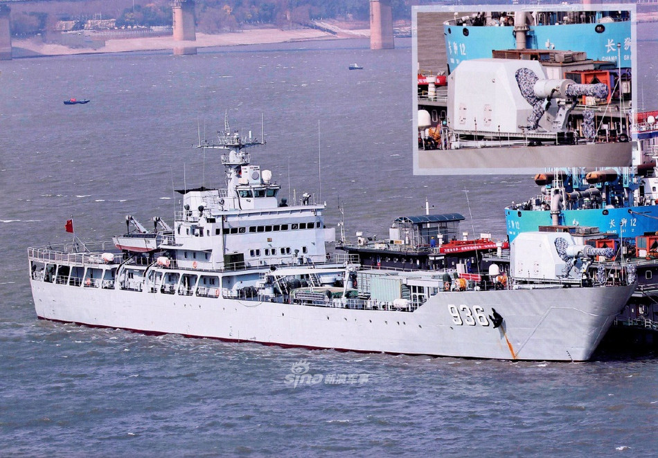 Hiện tại, Hải quân Trung Quốc đã đưa vào sử dụng pháo điện từ ở quy mô nhỏ, mang tính thử nghiệm. Trong khi đó, các loại hải pháo khác phổ biến nhất của quốc gia này bao gồm pháo H/PJ-45A nòng đơn cỡ 130mm được trang bị trên các khu trục hạm Type 055 và Type 052D.