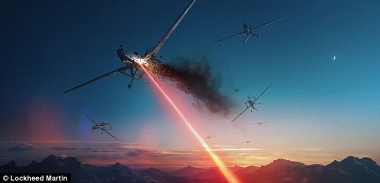 Do là một dạng tia, laser hoàn toàn không bị các yếu tố như tốc độ, quỹ đạo bay của vật thể hoặc lo ngại khả năng bị đánh chặn. Mặc dù vậy do sử dụng năng lượng quá lớn, loại vũ khí này hiện tại vẫn chỉ đang được các quốc gia trên thế giới thử nghiệm. Nguồn ảnh: Pinterest.